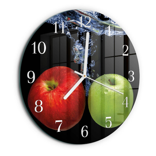 Reloj de pared redondo Manzanas