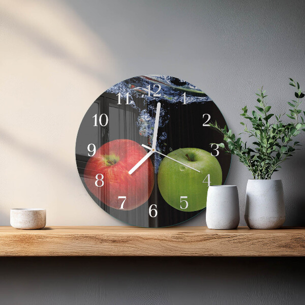 Reloj de pared redondo Manzanas