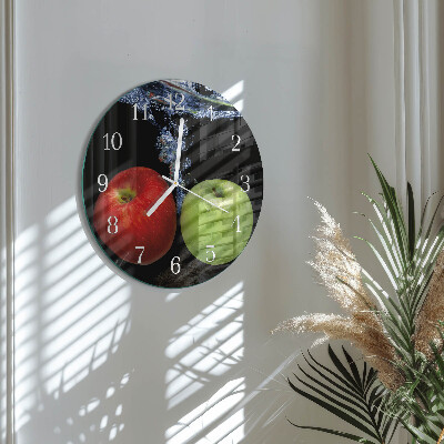 Reloj de pared redondo Manzanas