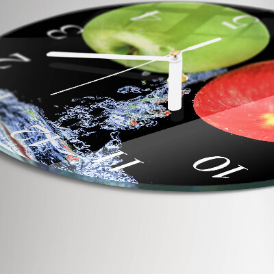 Reloj de pared redondo Manzanas