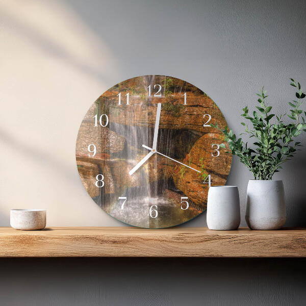 Reloj de pared redondo Cascada