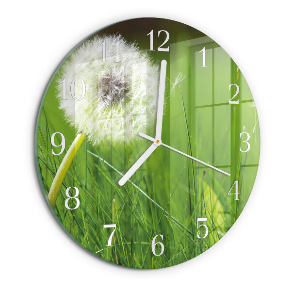 Reloj de pared redondo Diente de león