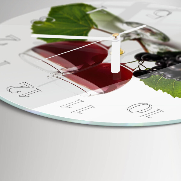 Reloj de pared redondo Uvas para vino