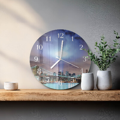 Reloj de pared redondo Noche del horizonte