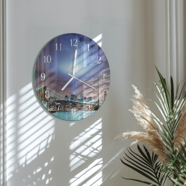 Reloj de pared redondo Noche del horizonte