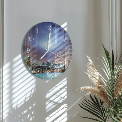 Reloj de pared redondo Noche del horizonte