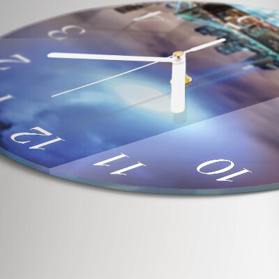 Reloj de pared redondo Noche del horizonte