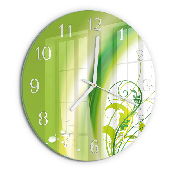 Reloj de pared redondo Planta modelo