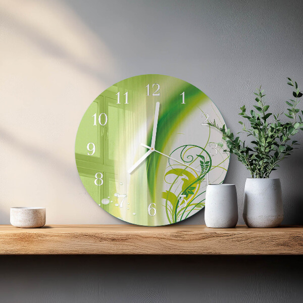 Reloj de pared redondo Planta modelo