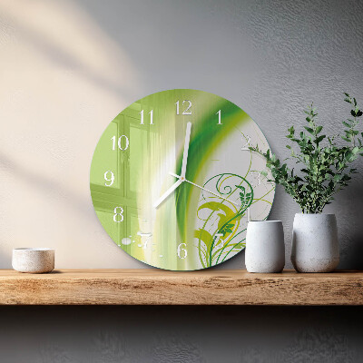 Reloj de pared redondo Planta modelo