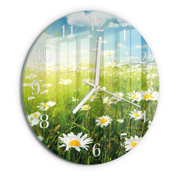 Reloj de pared redondo Margaritas