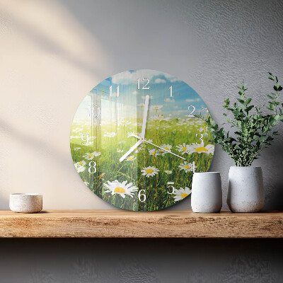 Reloj de pared redondo Margaritas