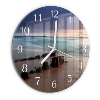 Reloj de pared redondo Playa Mar