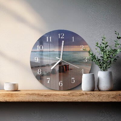 Reloj de pared redondo Playa Mar