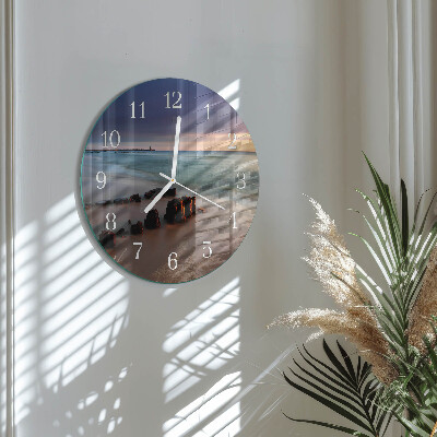Reloj de pared redondo Playa Mar