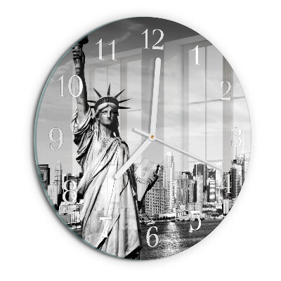 Reloj de pared redondo Estatua de la Libertad