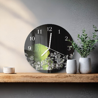 Reloj de pared redondo Carbonato de calcio