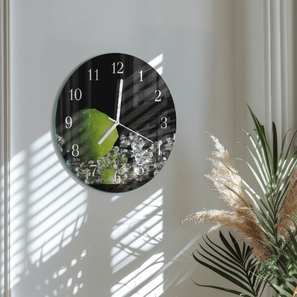 Reloj de pared redondo Carbonato de calcio