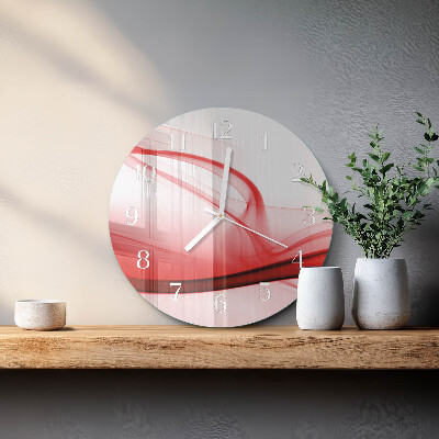 Reloj de pared redondo Líneas abstractas