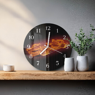 Reloj de pared redondo Basura
