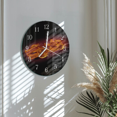 Reloj de pared redondo Basura