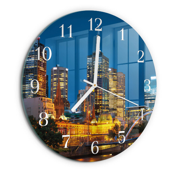 Reloj de pared redondo Ciudad