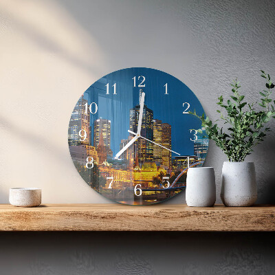 Reloj de pared redondo Ciudad
