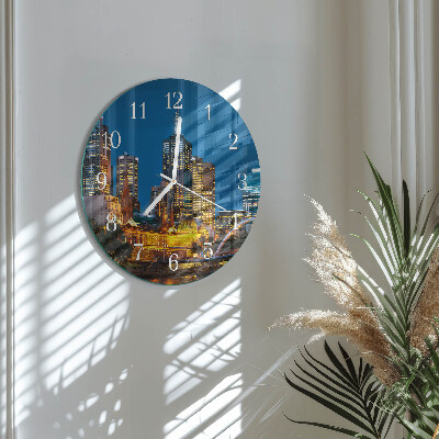 Reloj de pared redondo Ciudad
