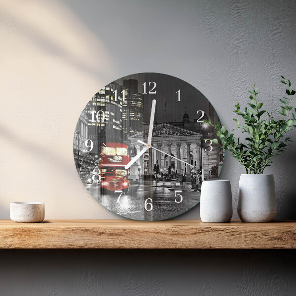 Reloj de pared redondo Autobús de Londres