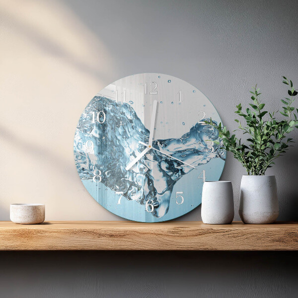 Reloj de pared redondo Agua