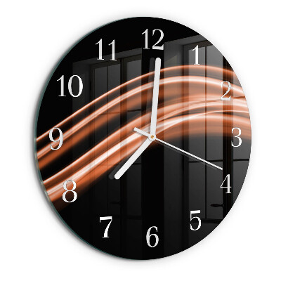 Reloj de pared redondo Líneas abstractas