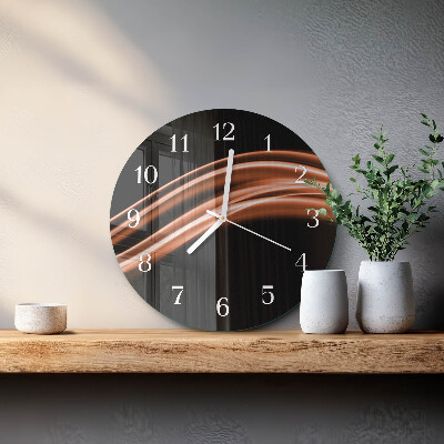 Reloj de pared redondo Líneas abstractas