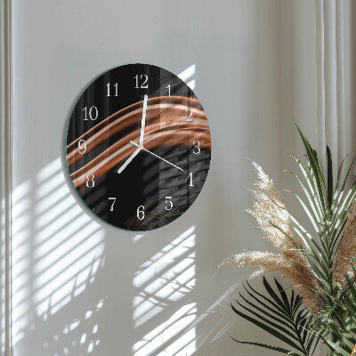 Reloj de pared redondo Líneas abstractas