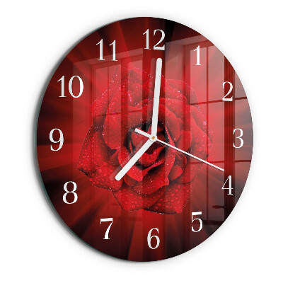 Reloj de pared redondo Rosa