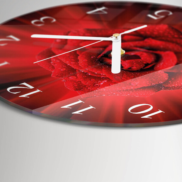 Reloj de pared redondo Rosa