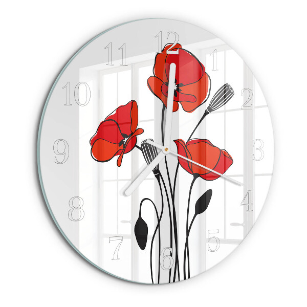 Reloj de pared redondo Amapola