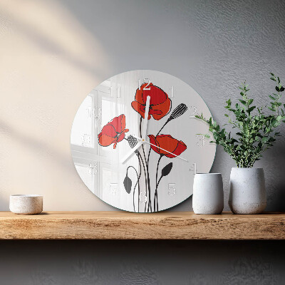 Reloj de pared redondo Amapola