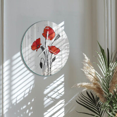 Reloj de pared redondo Amapola
