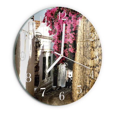 Reloj de pared redondo Callejón de las Flores