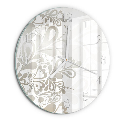 Reloj de pared redondo Arte floral