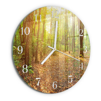 Reloj de pared redondo Sendero forestal