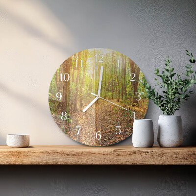Reloj de pared redondo Sendero forestal