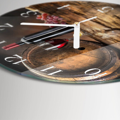 Reloj de pared redondo Uvas para vino