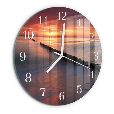 Reloj de pared redondo Sol del mar