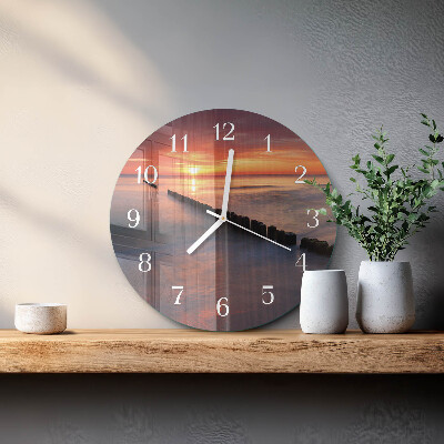 Reloj de pared redondo Sol del mar