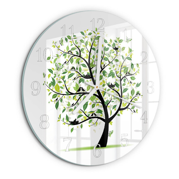 Reloj de pared redondo Árbol