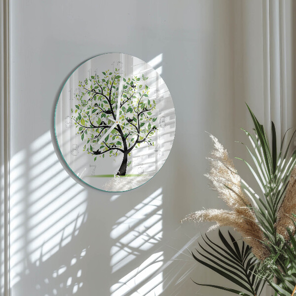 Reloj de pared redondo Árbol