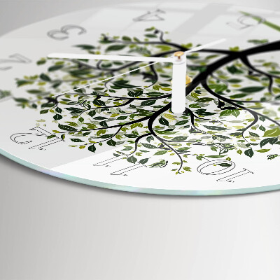 Reloj de pared redondo Árbol