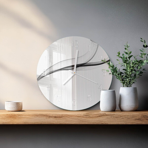 Reloj de pared redondo Humo abstracto