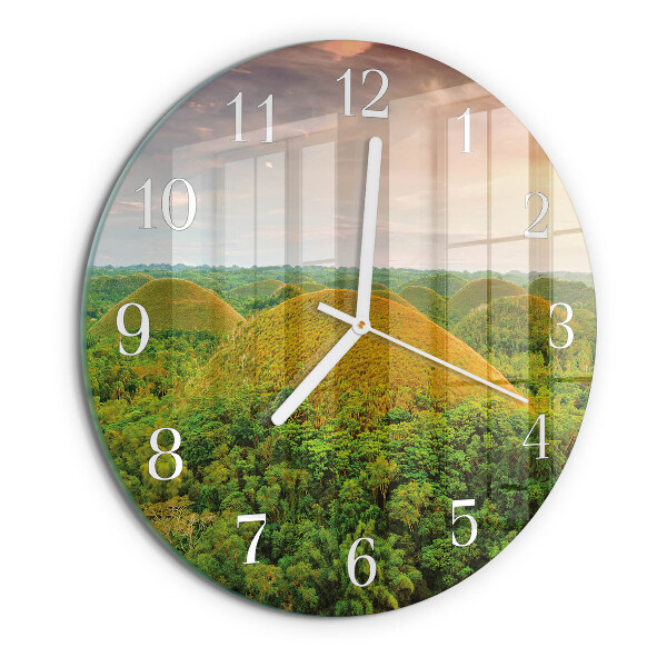 Reloj de pared redondo Paisaje